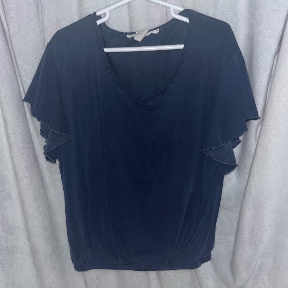 Navy top- juniors S, Caution to the Wind
